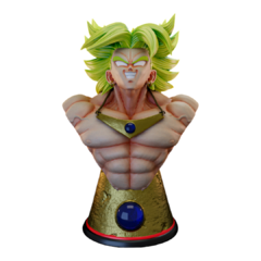 Busto Broly Impressão 3D, Pintura à Mão, 12cm de Altura (Pré-Venda) - comprar online