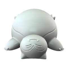 Snorlax Impressão 3D, Pintura à Mão, 8cm de Altura (Pré-Venda) - comprar online