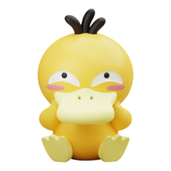 Psyduck Chibi - Impressão 3D, Pintura à Mão, 11cm de Altura (Pré-Venda) - comprar online