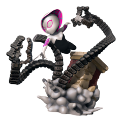 Spider-Gwen vs Dr. Octopus Chibi, Impressão 3D, 11cm de Altura na internet