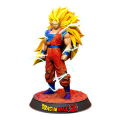 Goku Super Saiyajin 3, Impressão 3D, 19cm de Altura na internet