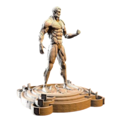 Titã Blindado, Impressão 3D, 18cm de Altura na internet