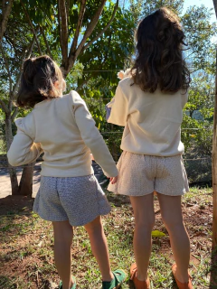 Blusa Infantil Kiri de Manga Longa em Algodão - Malaia