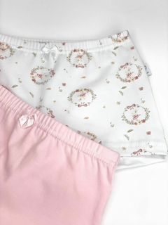 Kit 2 Calcinhas Boxer Coelho Rosa - comprar online