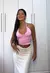 Cropped Camaleão Rosa - comprar online