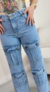 Calça Jeans 4 Bolsos Escura na internet
