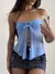 Cropped tule azul bebe - comprar online