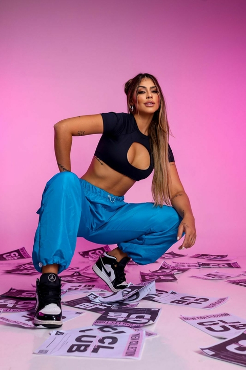 Calça Cargo Azul - comprar online