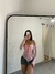 Cropped com Tule Rosa - comprar online