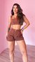 Conjunto jeans marrom