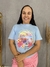 T-Shirt Oversized com Estampas Tropicais - loja online