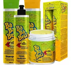 Kit Capilar BabaBell Babbaloo Lançamento Banana C/ 4 Itens Bell Corpus (Cheirinho de Babaloo)