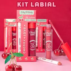 Kit Labial Cherry Love - CITY GIRLS