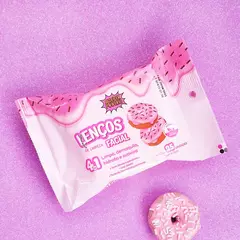 LENÇOS UMEDECIDOS DE LIMPEZA FACIAL 4 EM 1 DONUTS SUPER PODERES