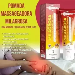 Pomada Massageadora Milagrosa Moringa E Açafrão Extra Forte