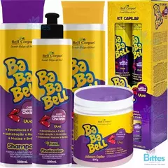 Kit Bababell Uva Bell Corpus Perfumado Força Hidratação Fio