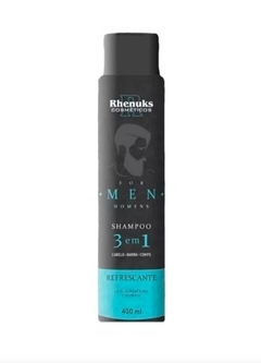 Shampoo For Men 3 Em 1 Cabelo - Barba - Corpo Refrescante