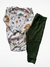 CONJUNTO BODY E CALÇA TECIDO CANELADO DINOSSAURO - UNISEX na internet