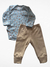 CONJUNTO BODY E CALÇA - LINHA BABY LELEKA - UNISEX na internet