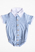 ROMPER COM GOLA MALHA TEXTURIZADA - GABRIEL - Leleka Sonho Infantil