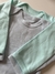 KIT BODY EM ALGODÃO PIMA 2 PEÇAS - VERDE CLARO E AZUL CLARO - comprar online