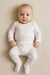 CONJUNTO BODY E CALÇA BRANCO - LINHA BABY LELEKA UNISEX - comprar online