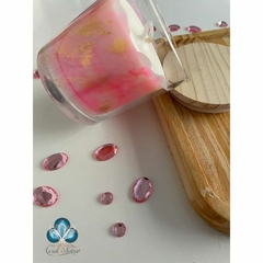 Vela Aromática Marmorizada - Rosa Bebê - comprar online
