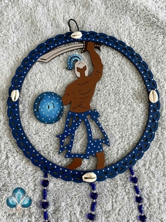 Mandala em MDF 20 cm Ogum - comprar online