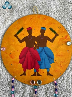 Mandala em MDF 20 cm Ibejis - comprar online