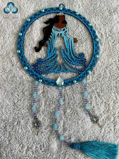 Mandala em MDF 20 cm Iemanjá - comprar online