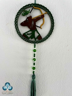 Mandala em MDF 10 cm Oxossi