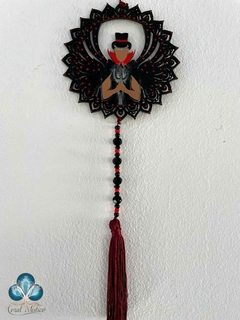 Mandala em MDF 10 cm Exu