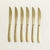 Set x 6 utensillos dorado mate