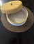 Cesto com tampa ocre e cru - comprar online