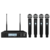 MICROFONO INALAMBRICO DE MANO / CUADRUPLE AUDIBAX AWM 401 - comprar online
