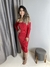 Vestido mídi com manga longa
