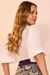 Imagem do Blusa Goiaba Crepe Mangas Bufantes Com Plissados Fascinius