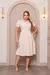 CONJUNTO DE VESTIDO LADY LIKE EM LINHO POÁ - PRESENTES MIMA