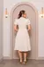 CONJUNTO DE VESTIDO LADY LIKE EM LINHO POÁ - loja online