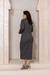 VESTIDO MAX EM MONTARIA RISCA DE GIZ - loja online