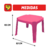 Mesa Infantil Rosa Plasnew - loja online