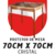 Protetor de Mesa Cristal 70x70 - comprar online