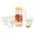 Imagem do Jogo de Jarra 900 ML com 4 Copos 250 ML Vidro Resistente