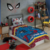 Jogo de Cama Microfibra Solteiro Estampado Spider Man 1,40 m x 2,20 m Com 2 pecas