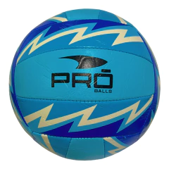Bola de Vôlei Tamanho 5 PVC Branca e Azul Claro - Durável e Impermeável