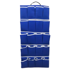 Sapateira Azul Escuro para 10 Pares – 20 Suportes, Para Porta ou Parede