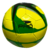 Bola de Futebol Pro Tamanho 5 Cor Amarela e Verde