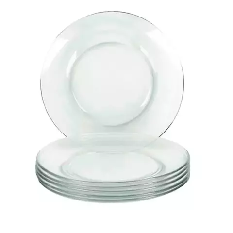 Jogo 6 Pratos Sobremesa Vidro Temperado Duralex Astral - comprar online