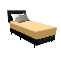 Capa de Colchão Solteiro Bege com Elástico – Proteção e Conforto Diários