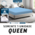 Capa Protetora Colchão Queen Cor Branca Impermeável Azul - comprar online